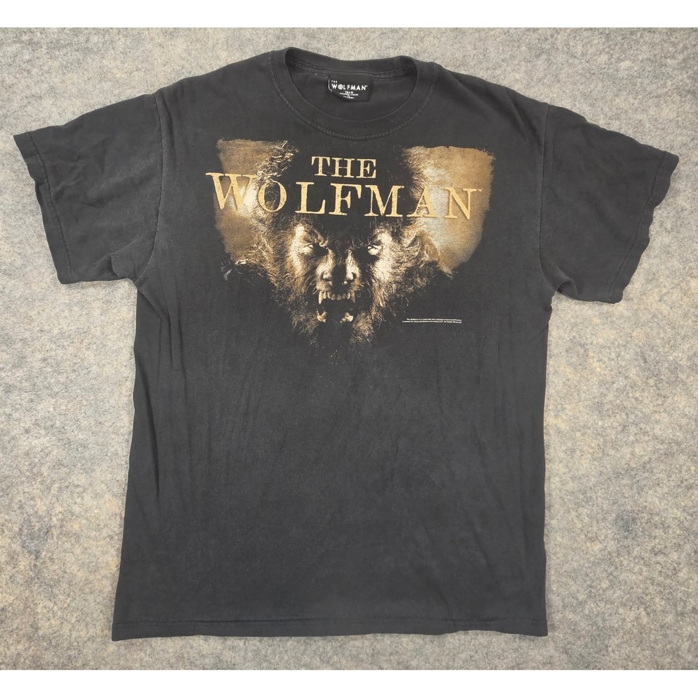 Rock Rebel The Wolfman Universal Studios Movie Graphic T-Shirt Black Mens M